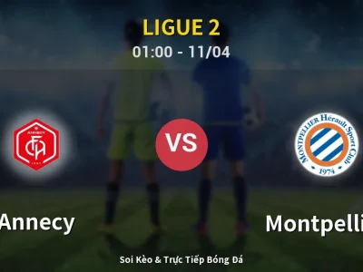🔴 Trực Tiếp: Annecy 0-0 Montpellier – Link Xem Ligue 2 (Full HD)