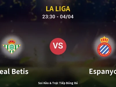 Soi Kèo Real Betis vs Espanyol – 23:30 04/04 | Nhận Định, Dự Đoán Tỷ Số