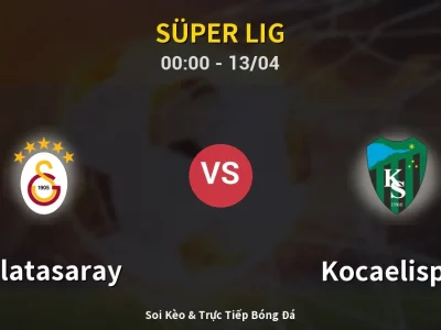 Kết Quả: Galatasaray 1-1 Kocaelispor – Highlight & Bàn Thắng | Süper Lig