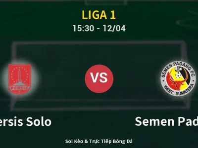 Kết Quả: Persis Solo 2-1 Semen Padang – Highlight & Bàn Thắng | Liga 1