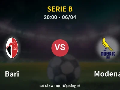 Soi Kèo Bari vs Modena – 20:00 06/04 | Nhận Định, Dự Đoán Tỷ Số