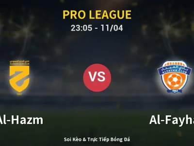 Soi Kèo Al-Hazm vs Al-Fayha – 23:05 11/04 | Nhận Định, Dự Đoán Tỷ Số