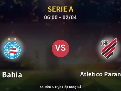 Kết Quả: Bahia 3-0 Atletico Paranaense – Highlight & Bàn Thắng | Serie A