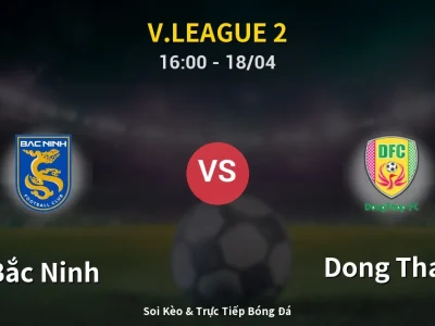 🔴 Trực Tiếp: Bắc Ninh 0-0 Dong Thap – Link Xem V.League 2 (Full HD)