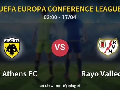 Kết Quả: AEK Athens FC 3-1 Rayo Vallecano – Highlight & Bàn Thắng | UEFA Europa Conference League