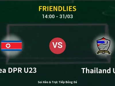 Kết Quả: Korea DPR U23 0-0 Thailand U23 – Highlight & Bàn Thắng | Friendlies