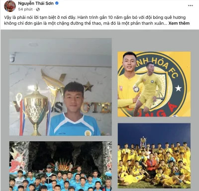 Nguyễn Thái Sơn nức nở chia tay Đông Á Thanh Hóa sau 10 năm gắn bó: 'Mãi tự hào vì là một phần nơi này' 1