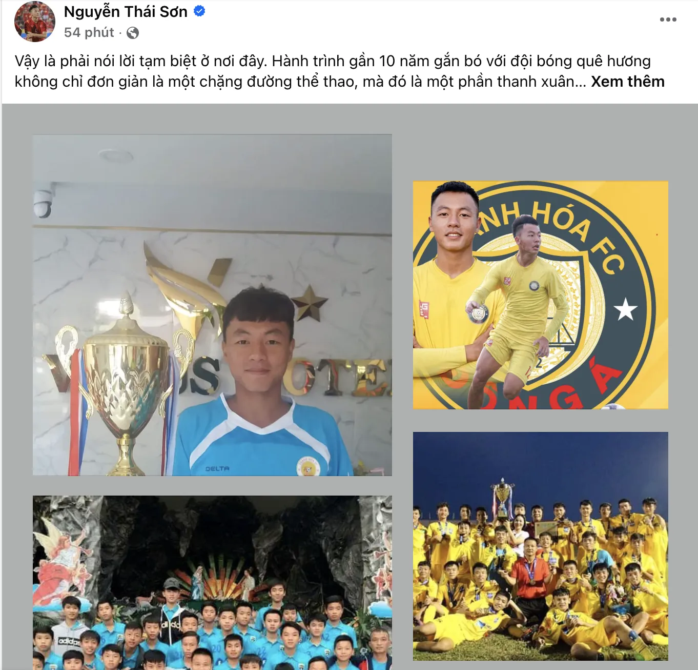 Thái Sơn viết tâm thư chia tay tay Đông Á Thanh Hóa 1 Thái Sơn viết tâm thư chia tay tay Đông Á Thanh Hóa 1