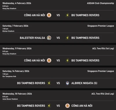 Chưa từng có: Quang Hải, Đình Bắc 'đại chiến' Tampines Rovers 3 trận liên tiếp chỉ trong 2 tuần 1